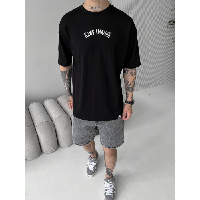 Oversize футболка з принтом
