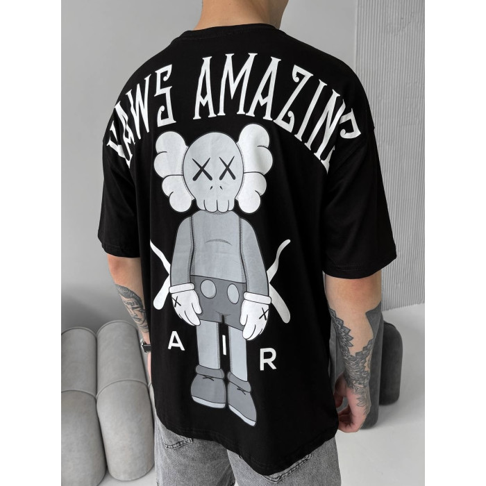 Oversize футболка з принтом