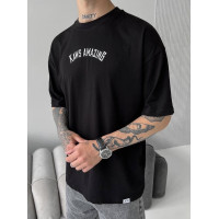 Oversize футболка з принтом