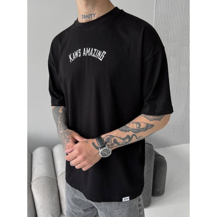 Oversize футболка з принтом
