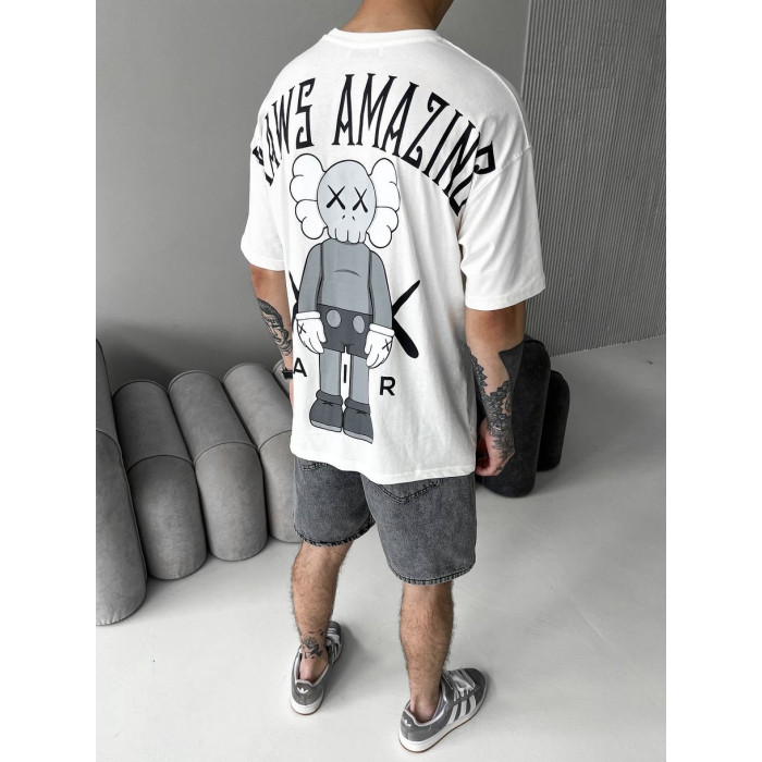 Oversize футболка з принтом