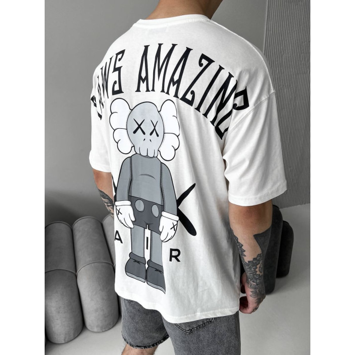 Oversize футболка з принтом