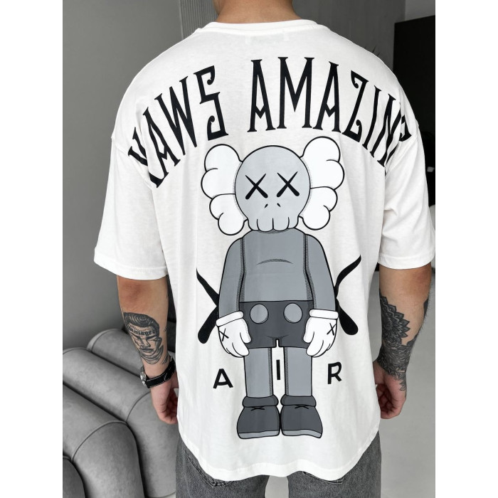 Oversize футболка з принтом