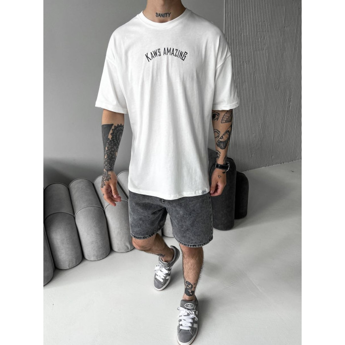 Oversize футболка з принтом