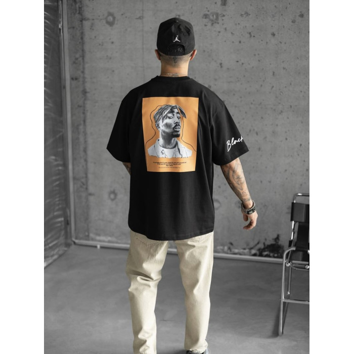 Oversize футболка з принтом