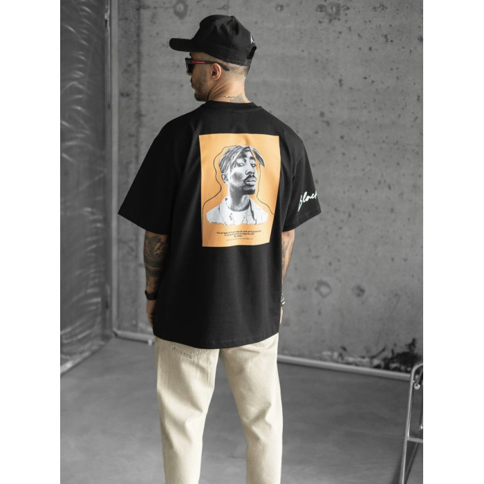 Oversize футболка з принтом
