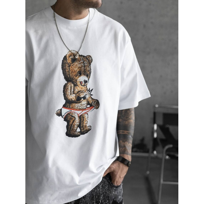 Oversize футболка з принтом