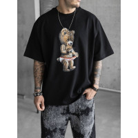 Oversize футболка з принтом
