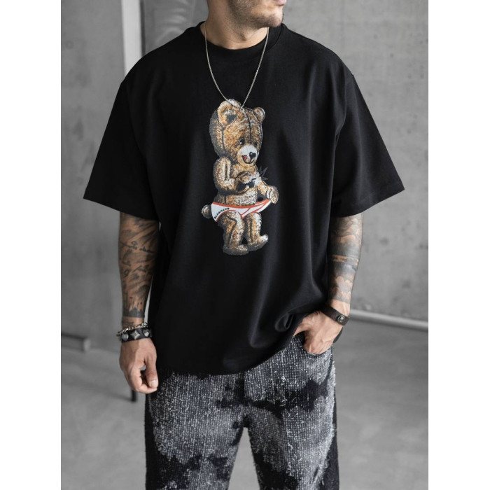Oversize футболка з принтом