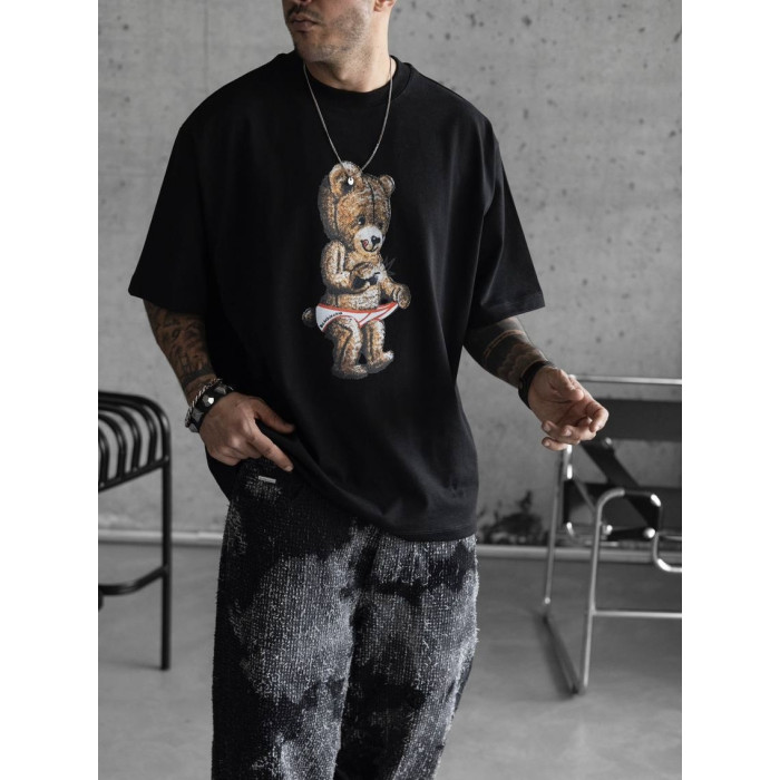 Oversize футболка з принтом