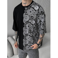 Oversize футболка з принтом