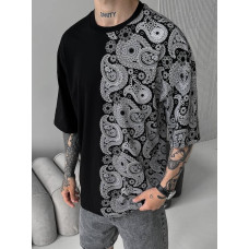 Oversize футболка з принтом