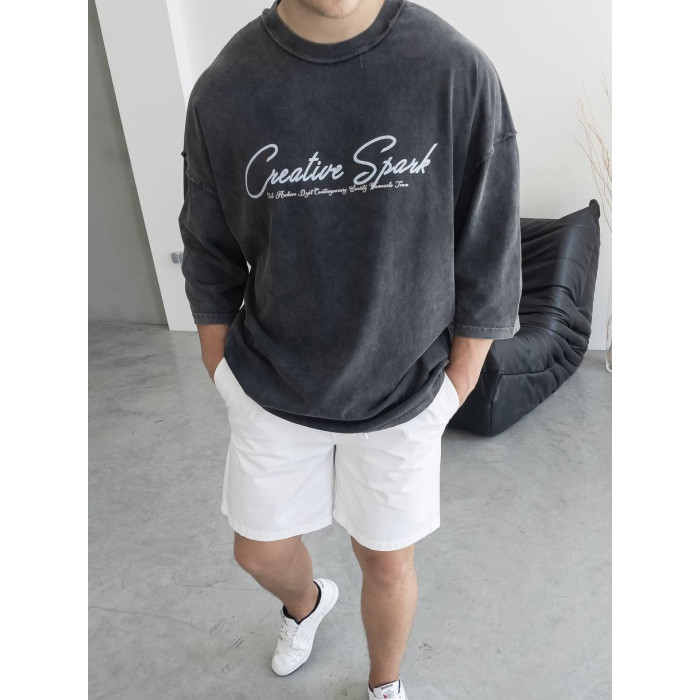 Oversize футболка з надписом