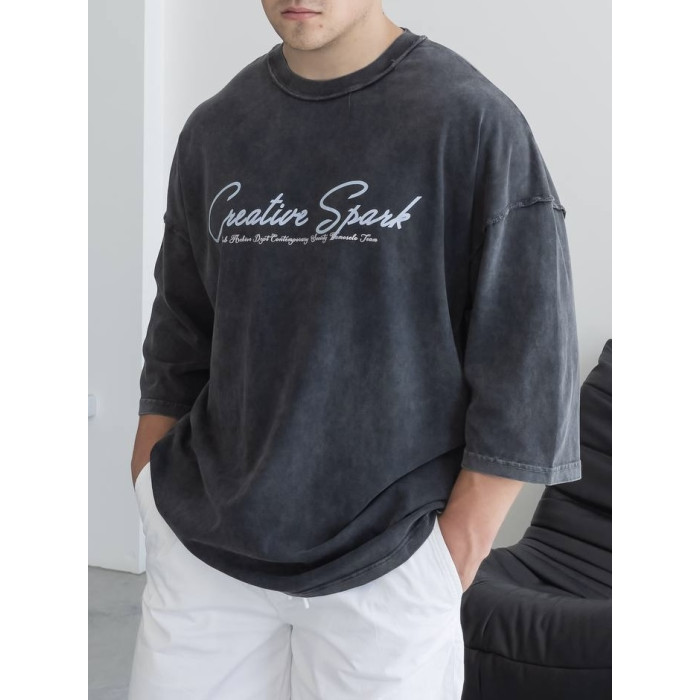 Oversize футболка з надписом