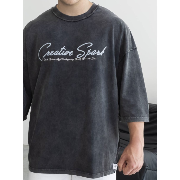 Oversize футболка з надписом