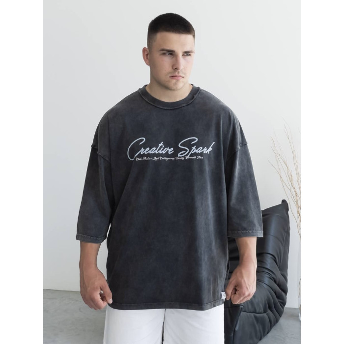 Oversize футболка з надписом
