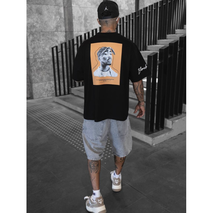 Oversize футболка з принтом