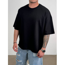 Oversize футболка з необробленим краєм