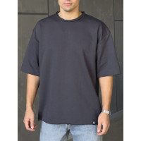 Oversize футболка з необробленим краєм