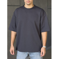 Oversize футболка з необробленим краєм
