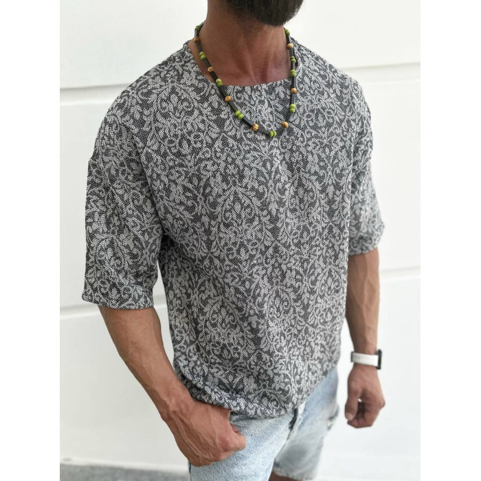 Oversize футболка з принтом