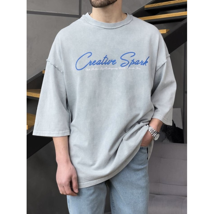 Oversize футболка з надписом