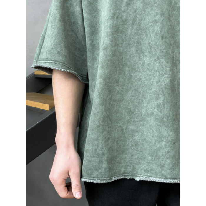 Oversize футболка з вивареної тканини
