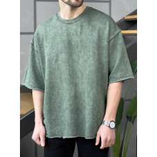 Oversize футболка з вивареної тканини