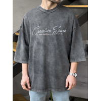 Oversize футболка з надписом
