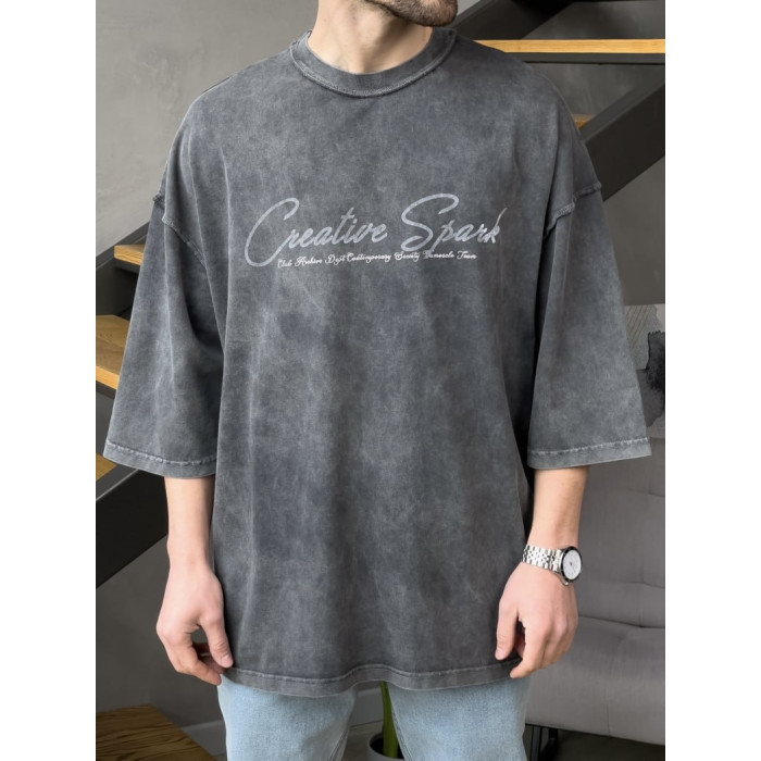 Oversize футболка з надписом