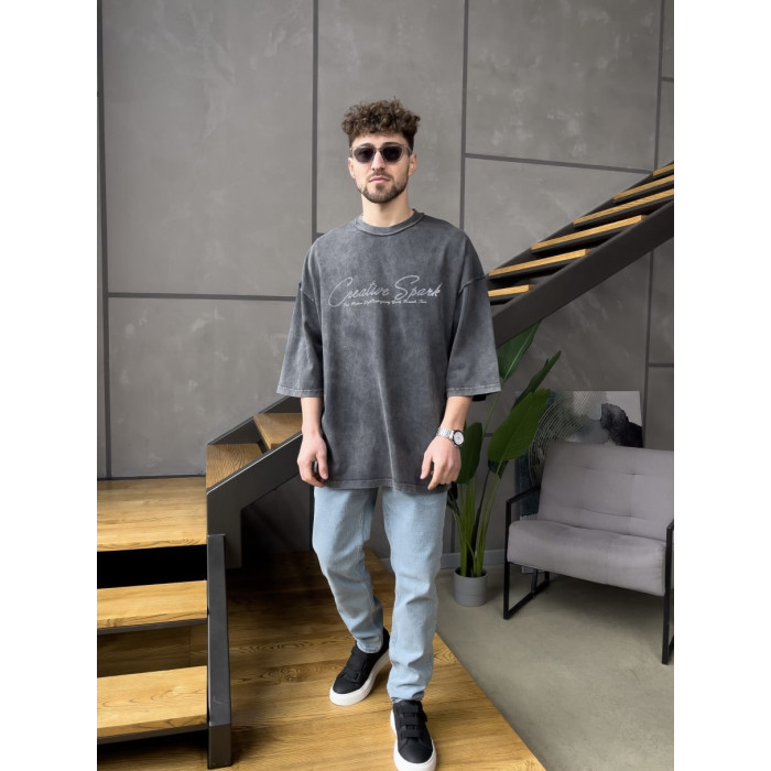 Oversize футболка з надписом