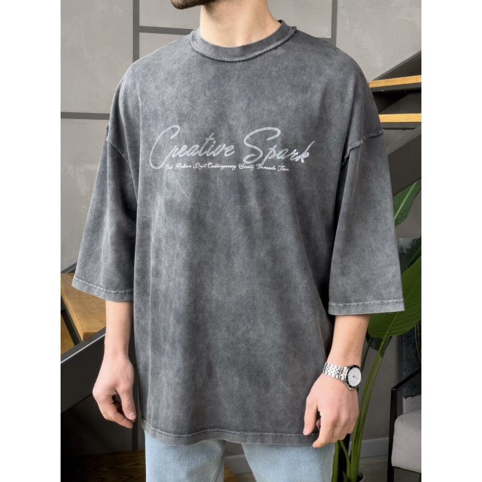 Oversize футболка з надписом