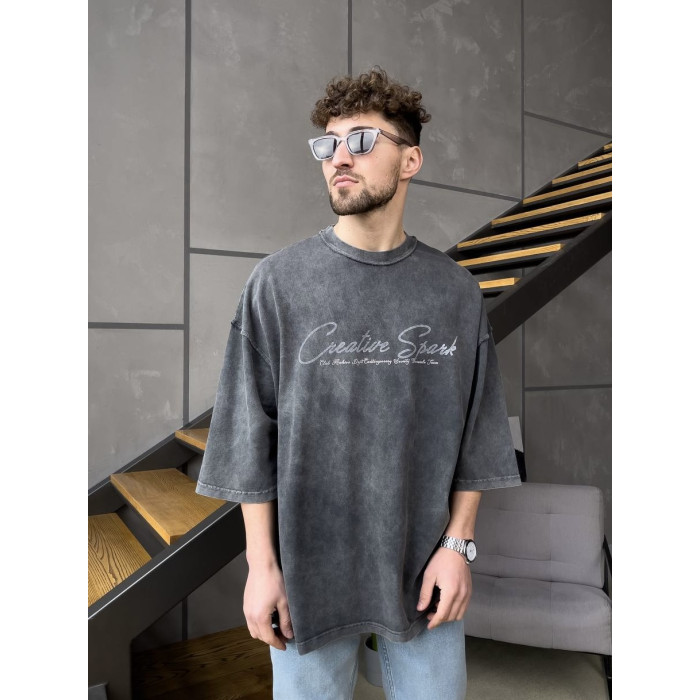 Oversize футболка з надписом