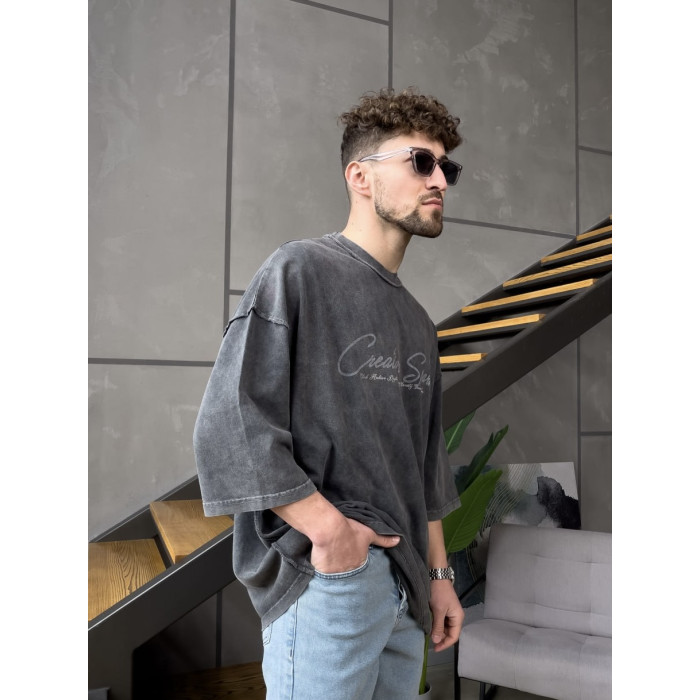 Oversize футболка з надписом