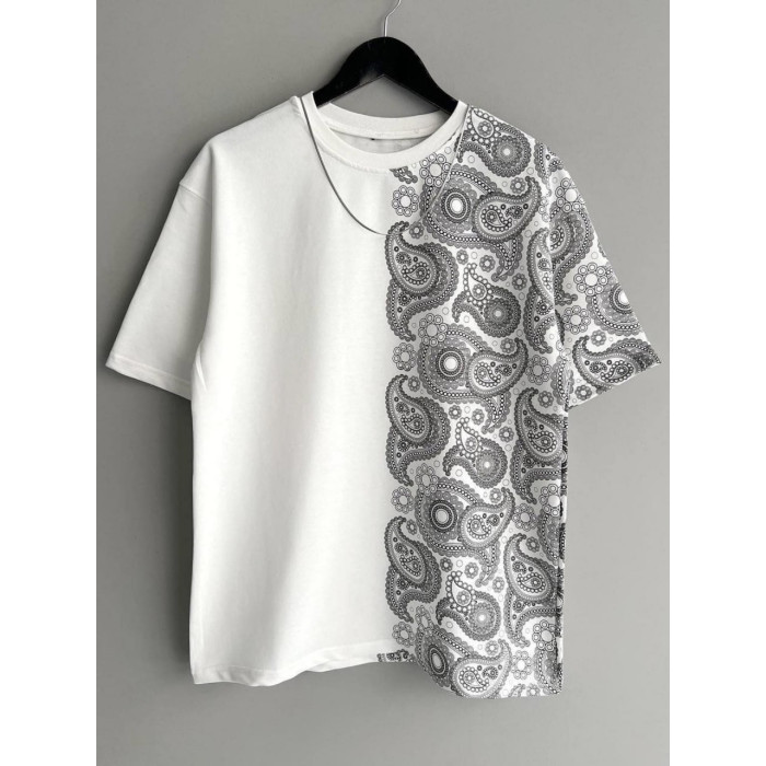 Oversize футболка з принтом