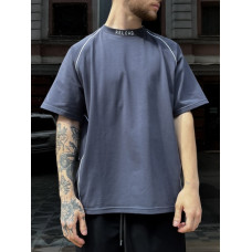 Oversize футболка з акцентною смужкою