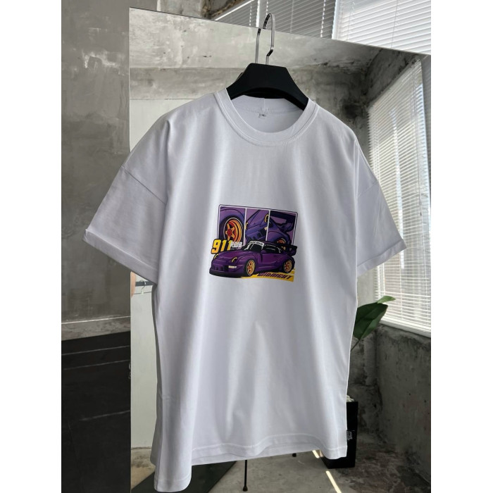 Oversize футболка з принтом
