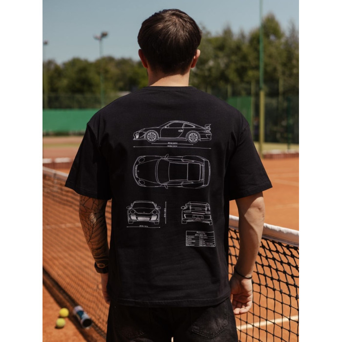 Oversize футболка з принтом