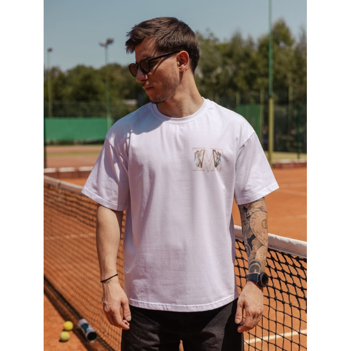 Oversize футболка з принтом