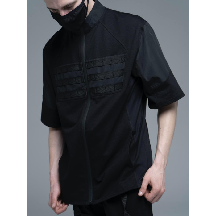 Oversize футболка з блискавкою 