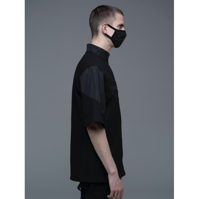 Oversize футболка з блискавкою 
