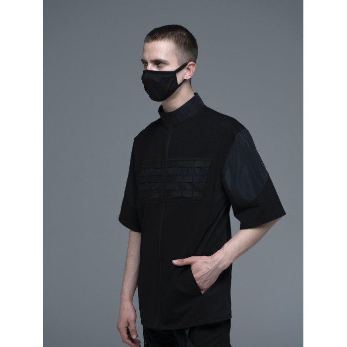 Oversize футболка з блискавкою 