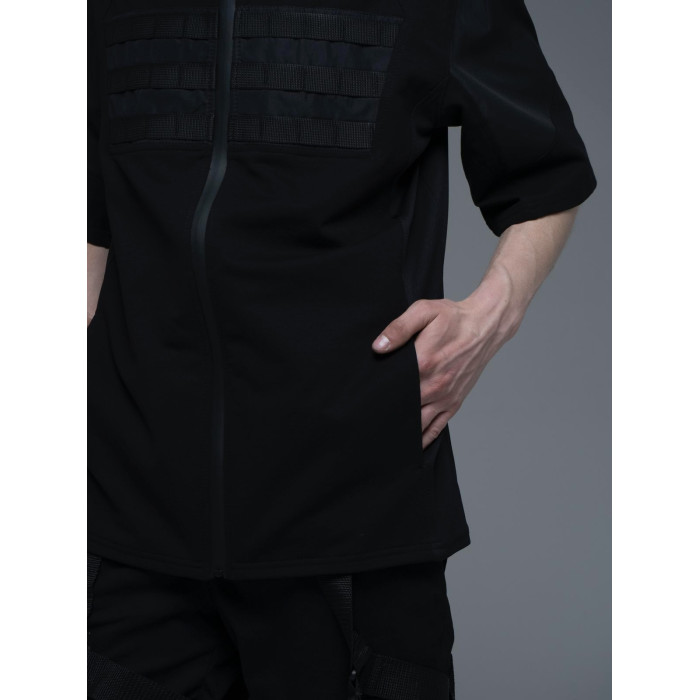 Oversize футболка з блискавкою 