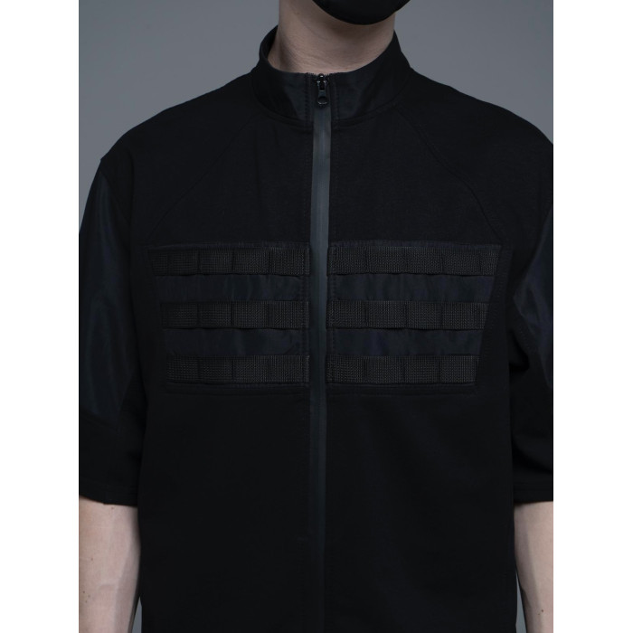 Oversize футболка з блискавкою 