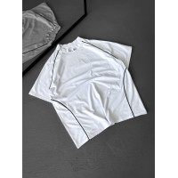 Oversize футболка з акцентною смужкою
