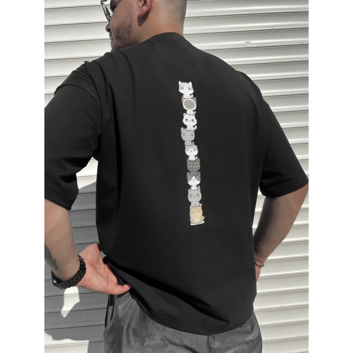 Oversize футболка з принтом