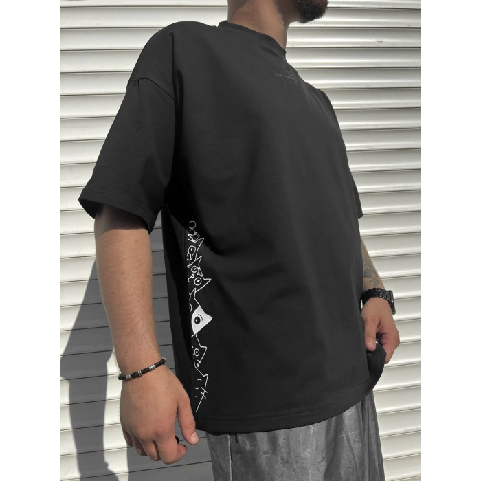 Oversize футболка з принтом