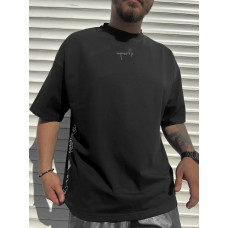 Oversize футболка з принтом