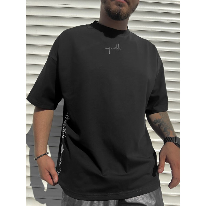 Oversize футболка з принтом