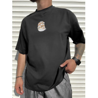 Oversize футболка з принтом
